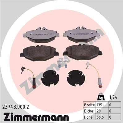 Brake Pad Set, disc brake rd:z 23743.900.2 - image 2