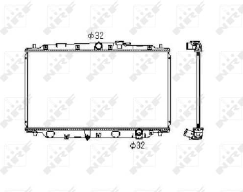 Radiator, engine cooling 506743