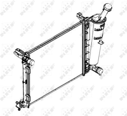 Radiator, engine cooling 58433