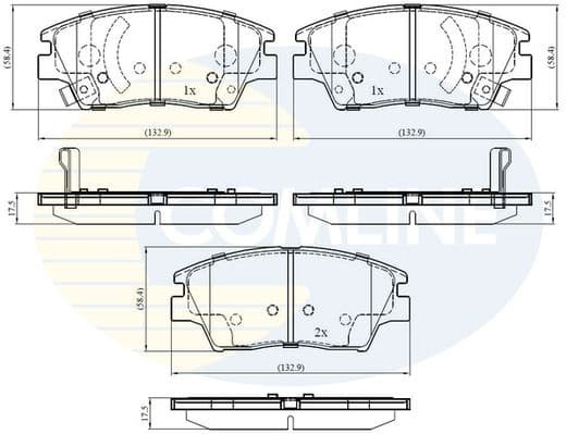 Brake Pad Set, disc brake CBP32322