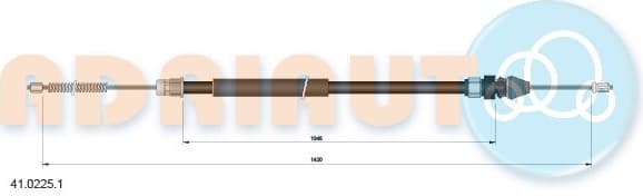 Cable handbrake 41.0225.1 - image 2