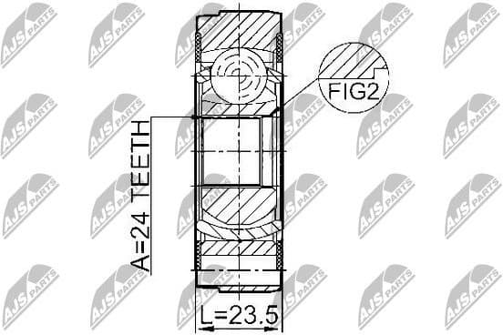 Propeller shaft joint NPW-VV-004 - image 3