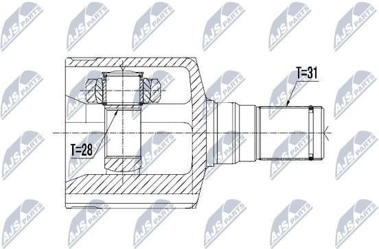 CV joint inner NPW-FR-095 - image 2