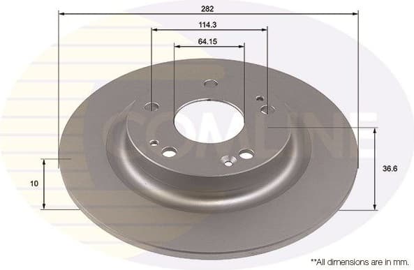 Brake Disc COATED ADC4032