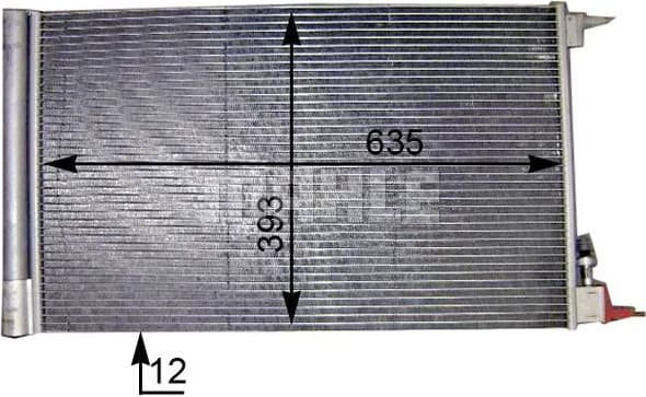 Condenser, air conditioning BEHR AC 552 000S - image 11
