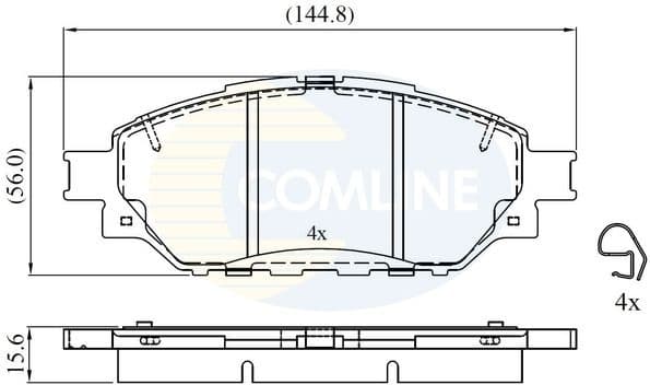 Brake Pad Set, disc brake CBP02305