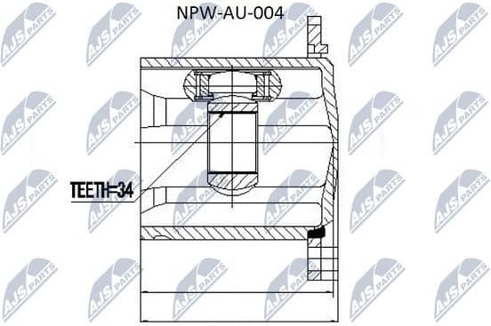 CV joint inner NPW-AU-004 - image 2