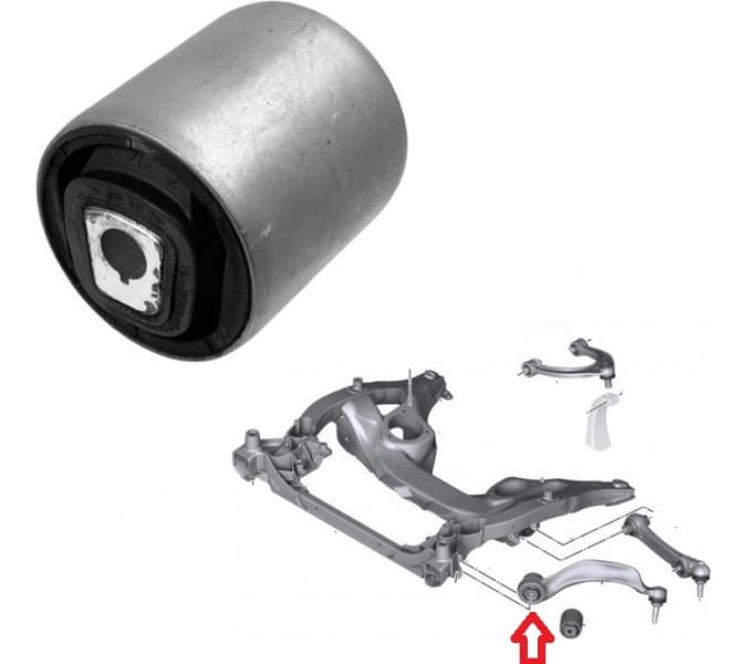 Silentblock front axle 35389 01