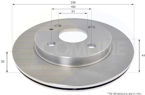 Brake Disc COATED ADC0472V