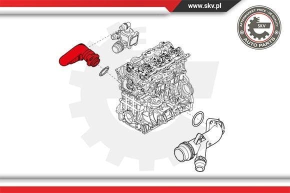 Radiator Hose 24SKV243 - image 4