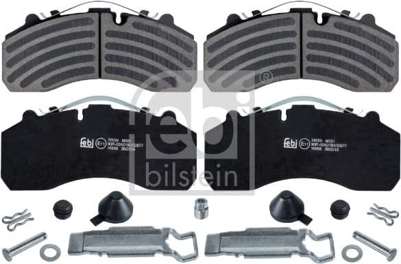 Brake Pad Set, disc brake 16666
