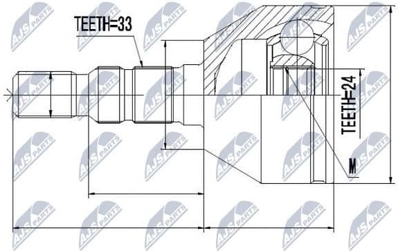Joint Kit, drive shaft NPZ-PL-025