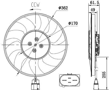 Fan, engine cooling 47917