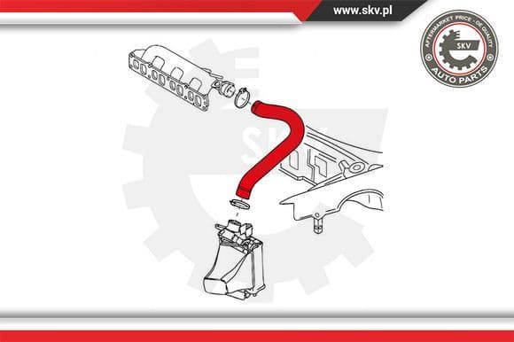 Charge Air Hose 43SKV086 - image 3