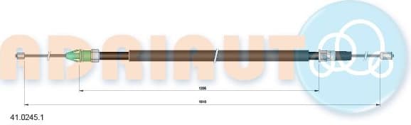 Cable handbrake 41.0245.1 - image 2
