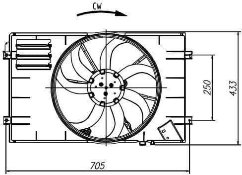 Fan, engine cooling 47927