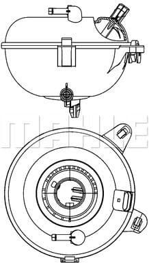 Expansion Tank, coolant BEHR CRT 21 000S