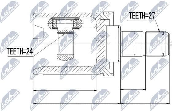 Joint Kit, drive shaft NPW-BM-011 - image 2