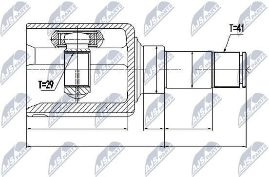 Joint Kit, drive shaft NPW-FR-077 - image 2
