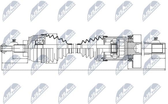Drive Shaft NPW-VW-035 - image 5