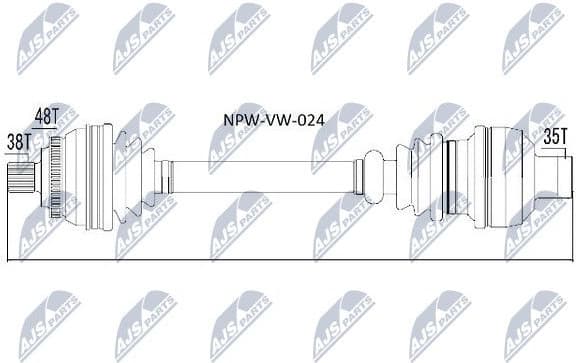 Drive Shaft NPW-VW-024 - image 2