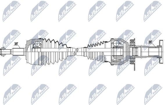 Drive Shaft NPW-VW-047 - image 6