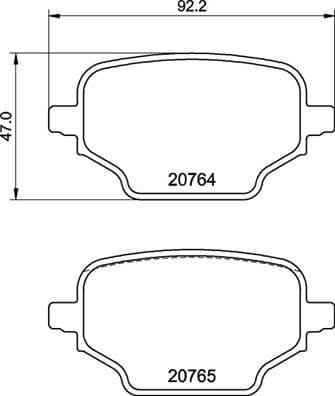Brake Pad Set, disc brake PRIME LINE P59098