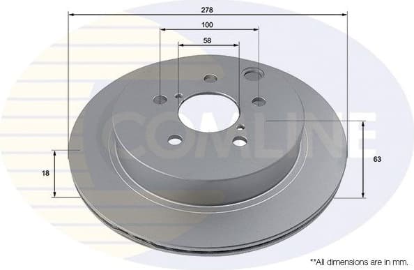 Brake Disc COATED ADC4096V