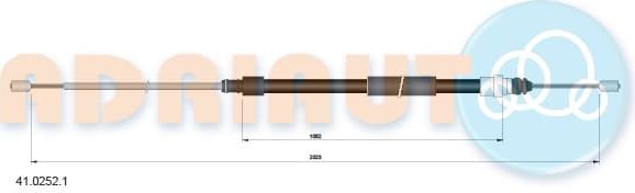 Cable handbrake 41.0252.1 - image 2