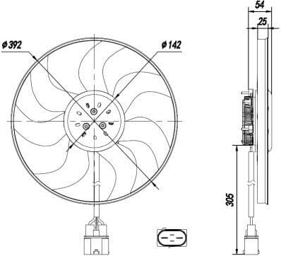 Fan, engine cooling 47926