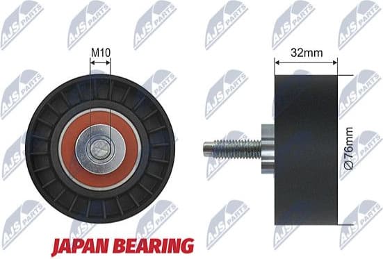Deflection Pulley/Guide Pulley, timing belt RNK-CH-006