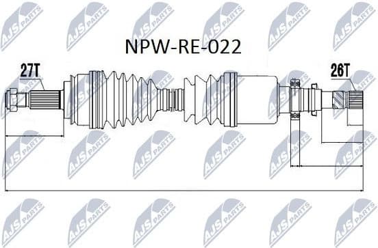 Drive Shaft NPW-RE-022 - image 5