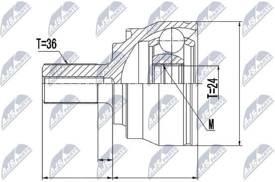 Joint Kit, drive shaft NPZ-VV-020