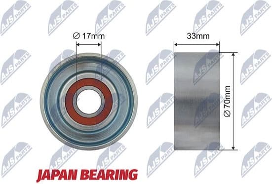 Tensioner Pulley, V-ribbed belt RNK-HD-014