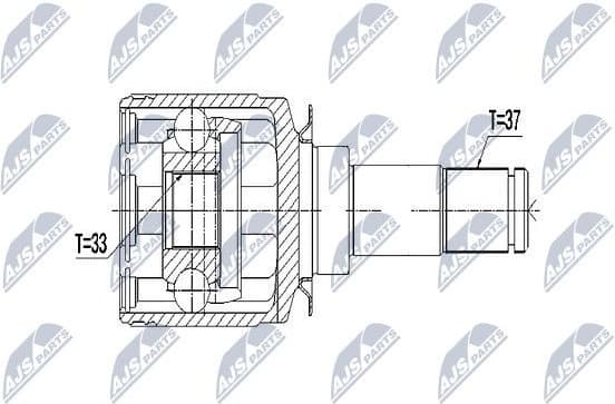 Joint Kit, drive shaft NPW-ME-053 - image 2