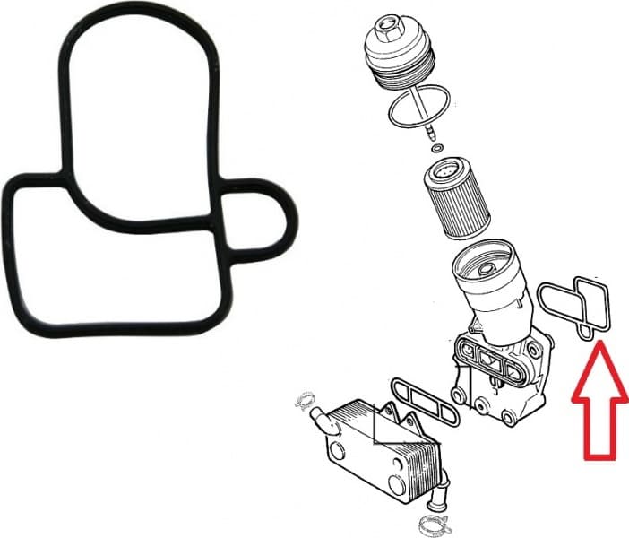 Gasket oil cooler 90571725