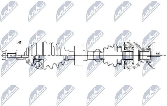 Drive Shaft NPW-VW-157 - image 4