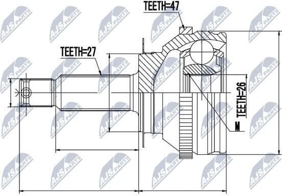 Joint Kit, drive shaft NPZ-HY-505
