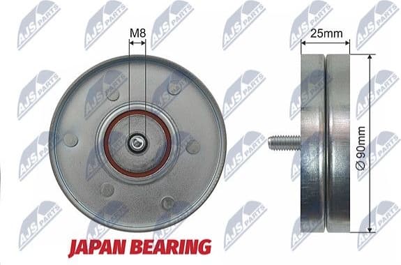 Deflection/Guide Pulley, V-ribbed belt RNK-VW-021