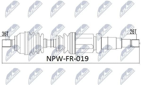 Drive Shaft NPW-FR-019 - image 5