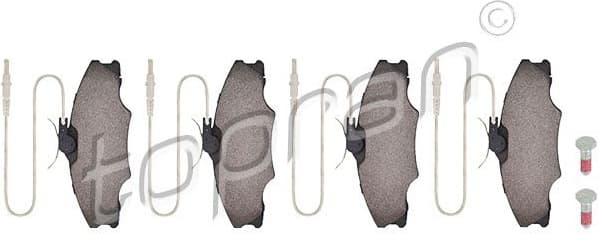 Brake Pad Set, disc brake 721 430