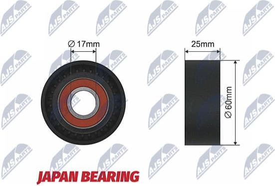 Tensioner Pulley, V-ribbed belt RNK-CT-027