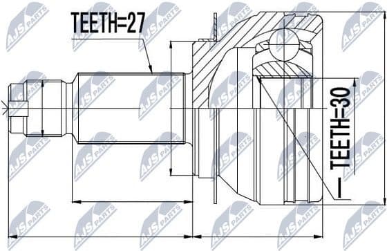 Joint Kit, drive shaft NPZ-SB-009
