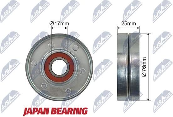 Tensioner Pulley, V-ribbed belt RNK-VW-008