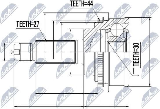 CV joint outer NPZ-SB-011 - image 2