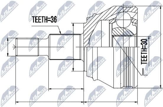 Joint Kit, drive shaft NPZ-VW-005