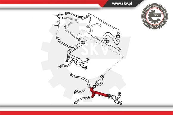 Radiator Hose 24SKV282 - image 4