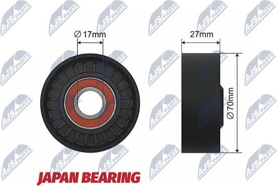 Tensioner Pulley, V-ribbed belt RNK-TY-023