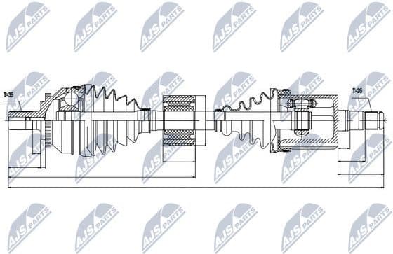 Drive Shaft NPW-VV-028 - image 4