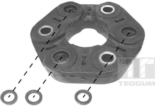 Suspension, propshaft 00720866